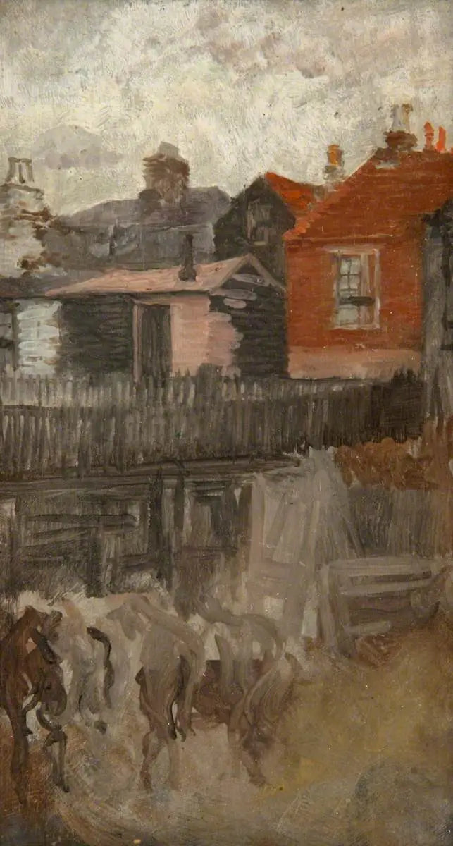 La Petite Maison rouge vers 1881 - James Abbott McNeill Whistler image 1 tableau peint à l’huile sur toile