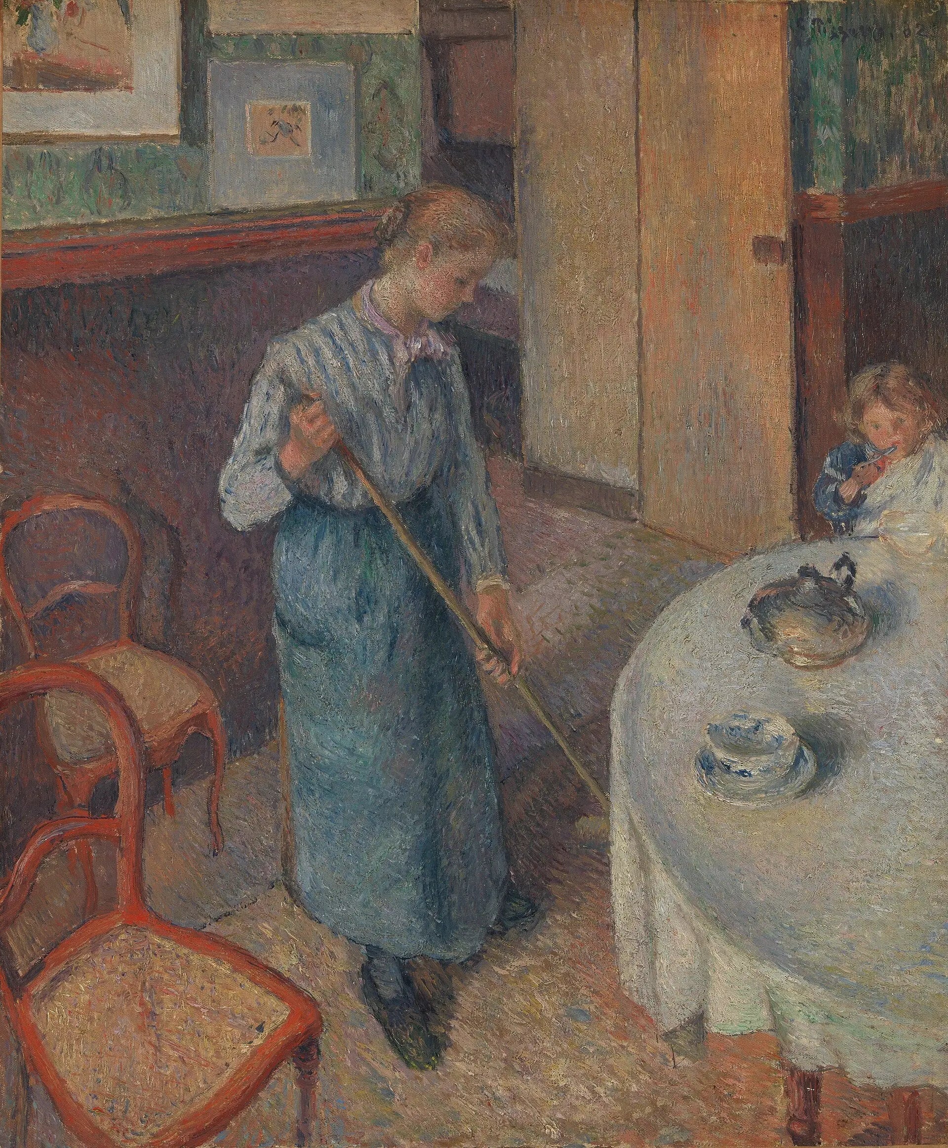 La Petite Paysanne - Camille Pissarro image 1 reproduction de peinture à l’huile
