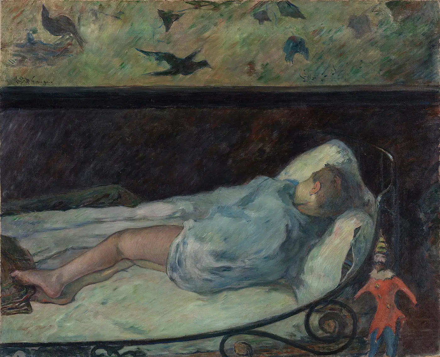 La Petite rêve - Paul Gauguin image 1 reproduction de peinture à l’huile