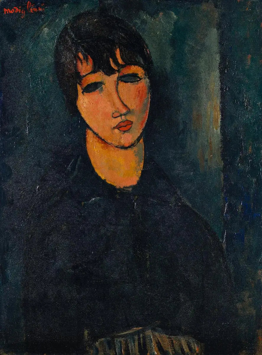 La Petite Servante - Amedeo Modigliani image 1 copie peinte à la main à l’huile