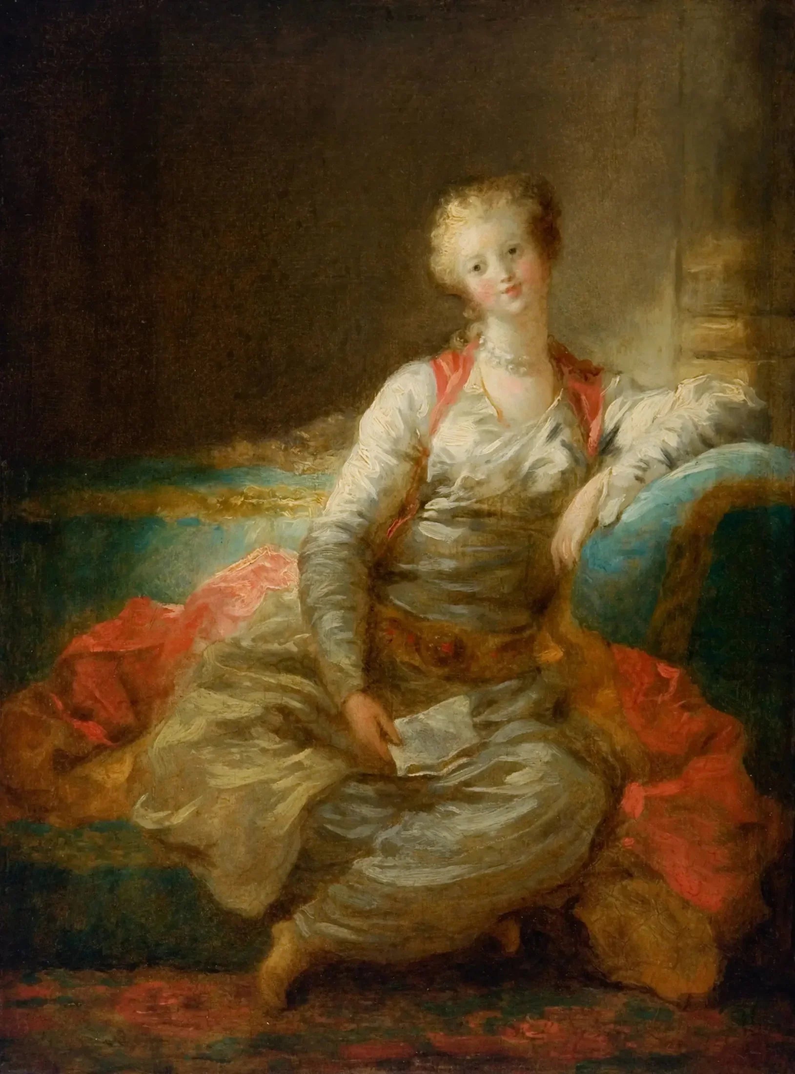 La petite sultane - Jean-Honoré Fragonard image 1 reproduction artisanale de tableau