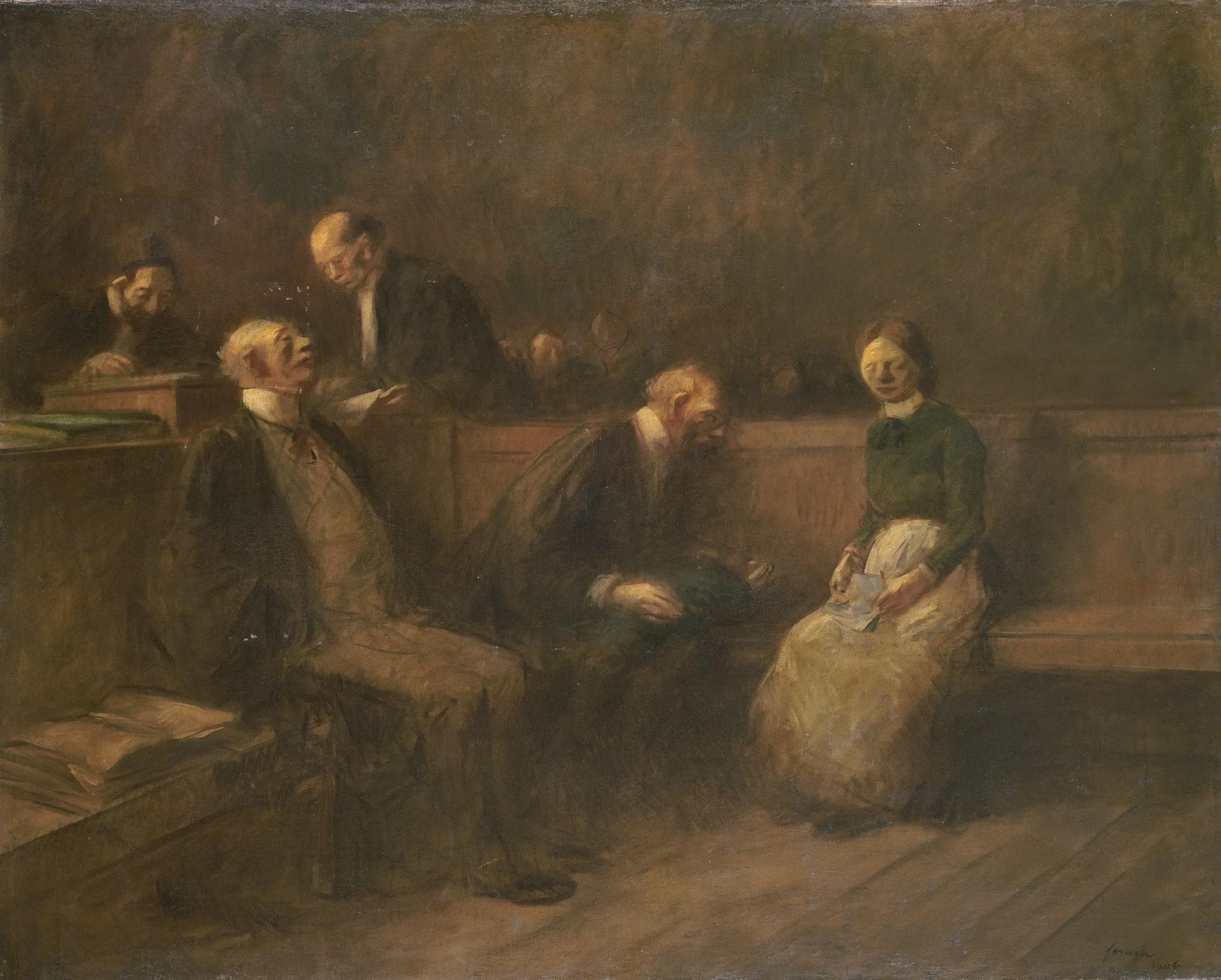 La pétition - Jean-Louis Forain image 1 copie de tableau peinte à la main