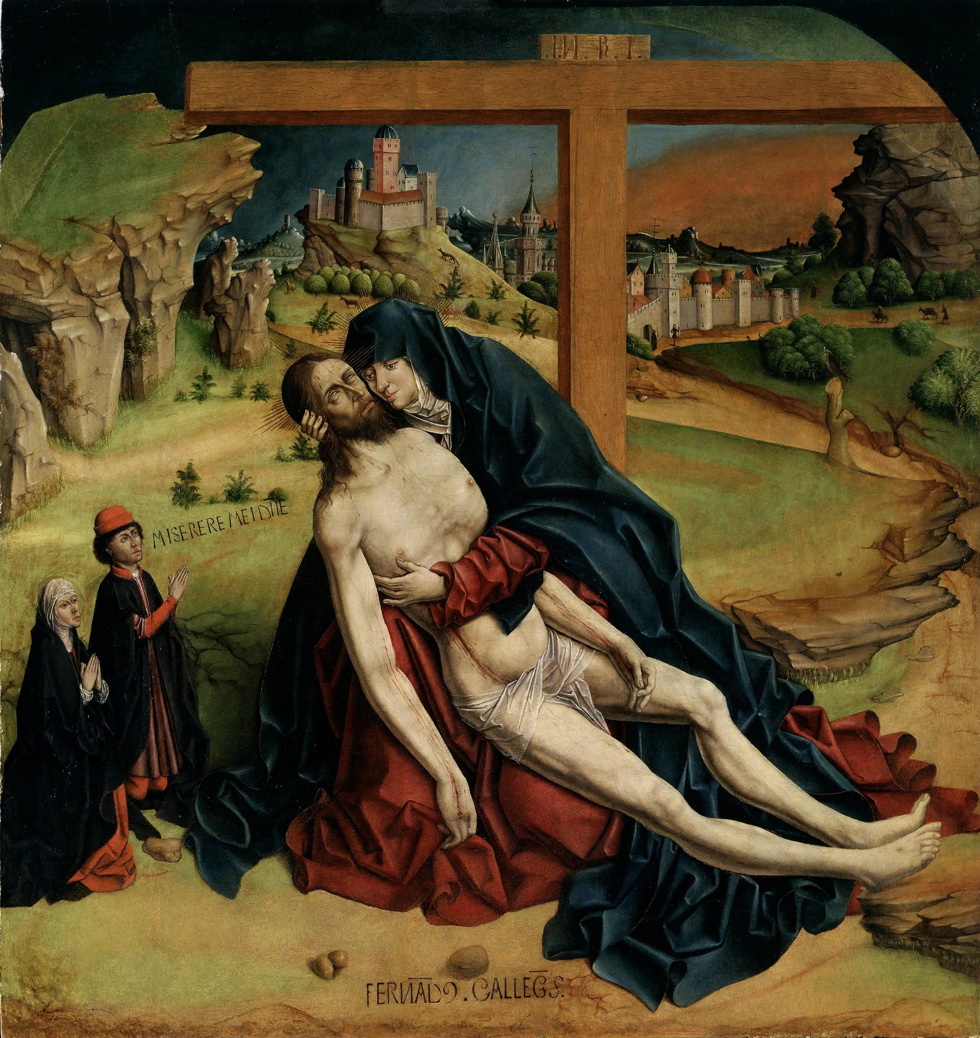 La Pietà - Fernando Gallego image 1 reproduction de peinture à l’huile