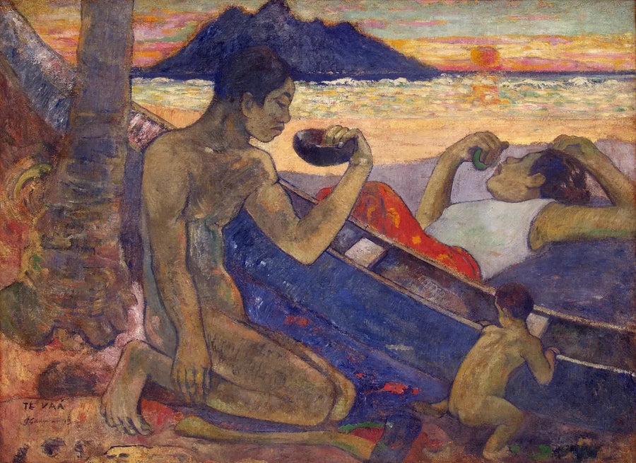 La pirogue - Paul Gauguin