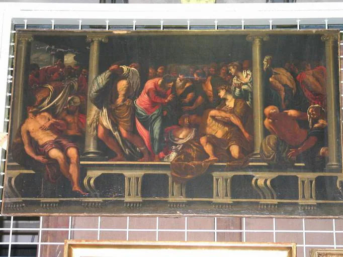 La Piscine probatique - Jacopo Tintoretto image 1 reproduction de peinture à l’huile