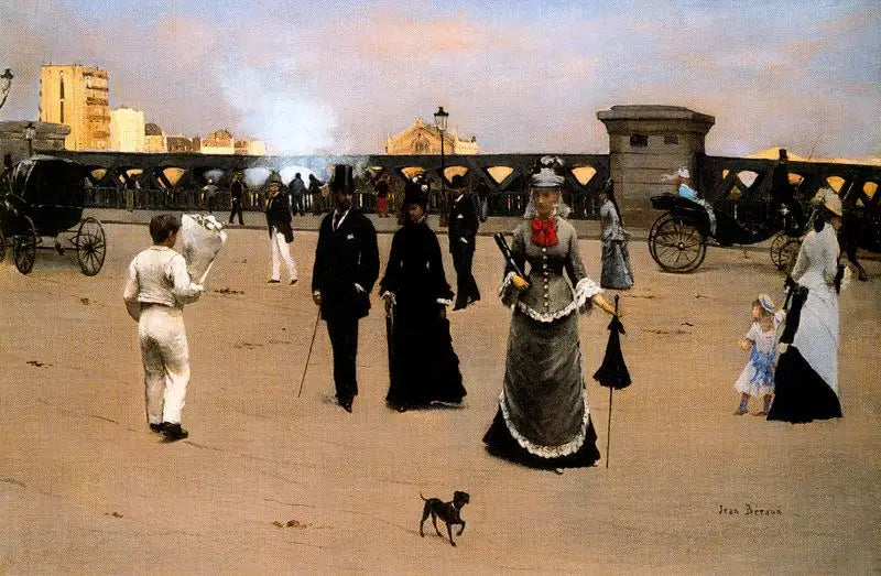 La Place et le Pont de l'Europe - Jean Béraud image 1 tableau peint à l’huile sur toile