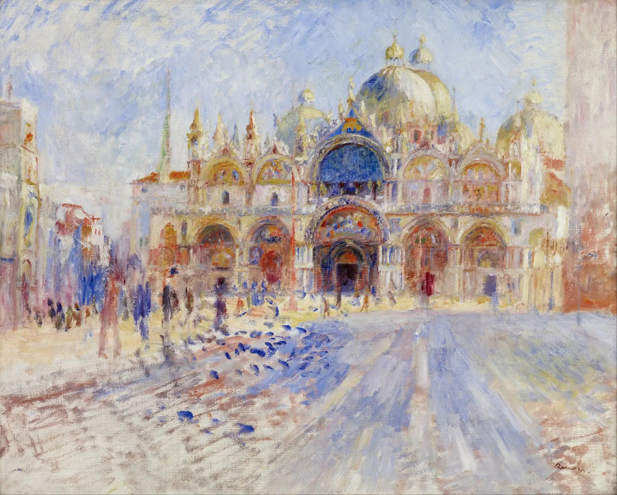 La Place Saint-Marc, Venise - Pierre-Auguste Renoir