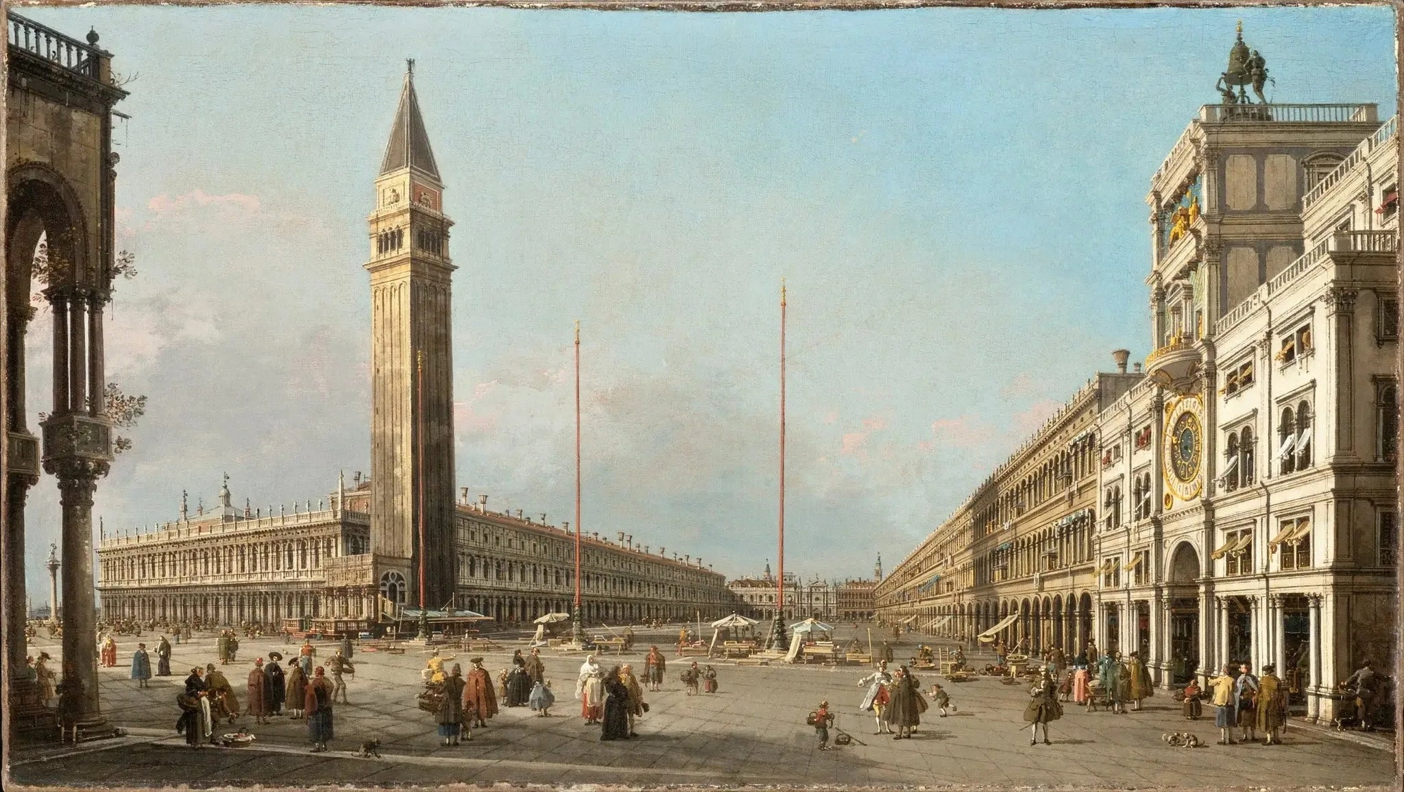 La Place Saint-Marc vers le sud et l'ouest - Canaletto image 1 reproduction de peinture à l’huile