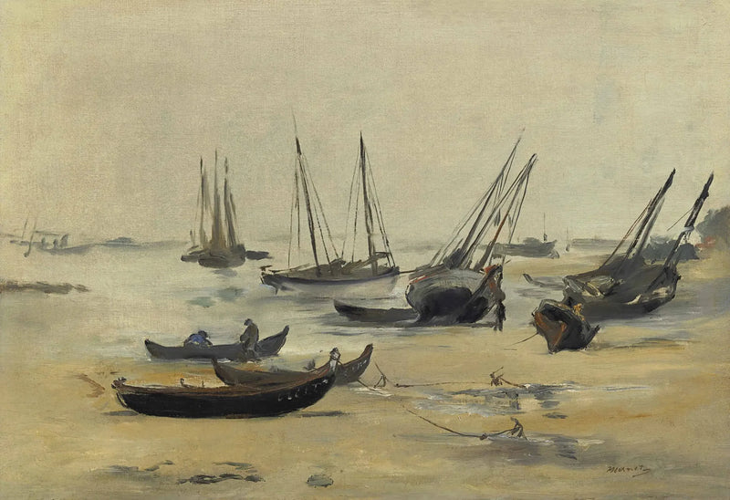 La Plage à marée basse - Édouard Manet