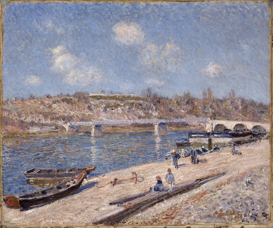 La Plage à Saint-Mammès - Alfred Sisley