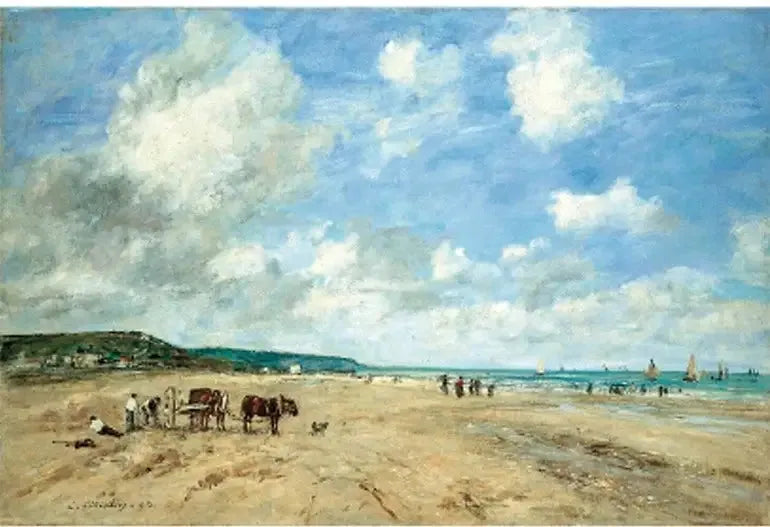 La Plage de Deauville - Eugène Boudin