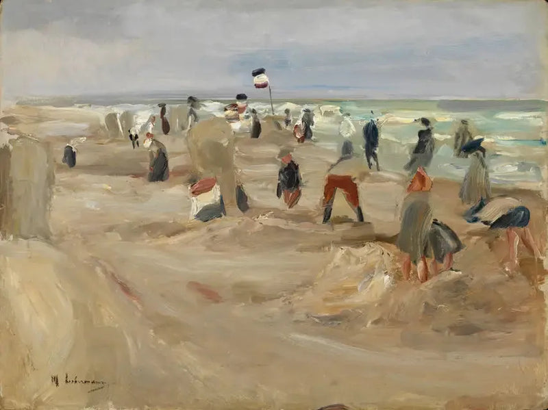 La plage de Noordwijk - Max Liebermann