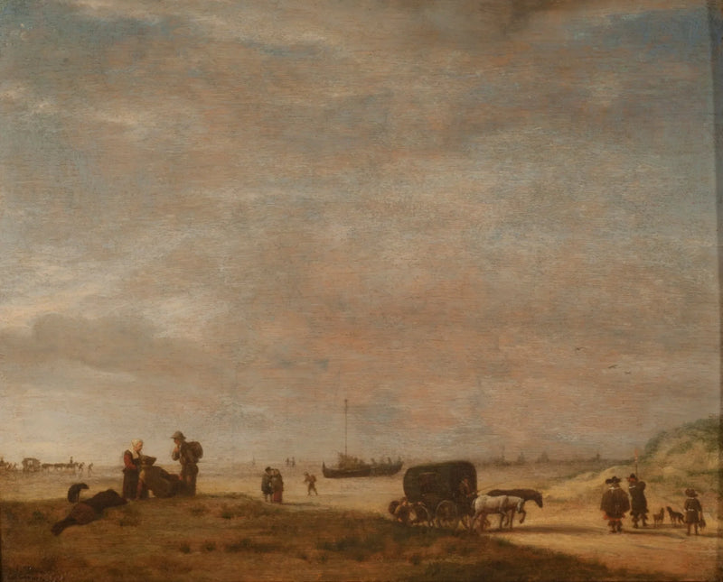 La plage de Scheveningen - Adriaen van de Velde