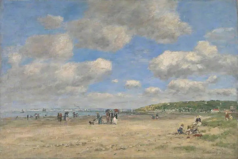 La plage de Tourgéville-les-Sablons - Eugène Boudin