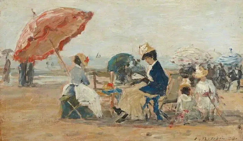 La plage de Trouville - Eugène Boudin