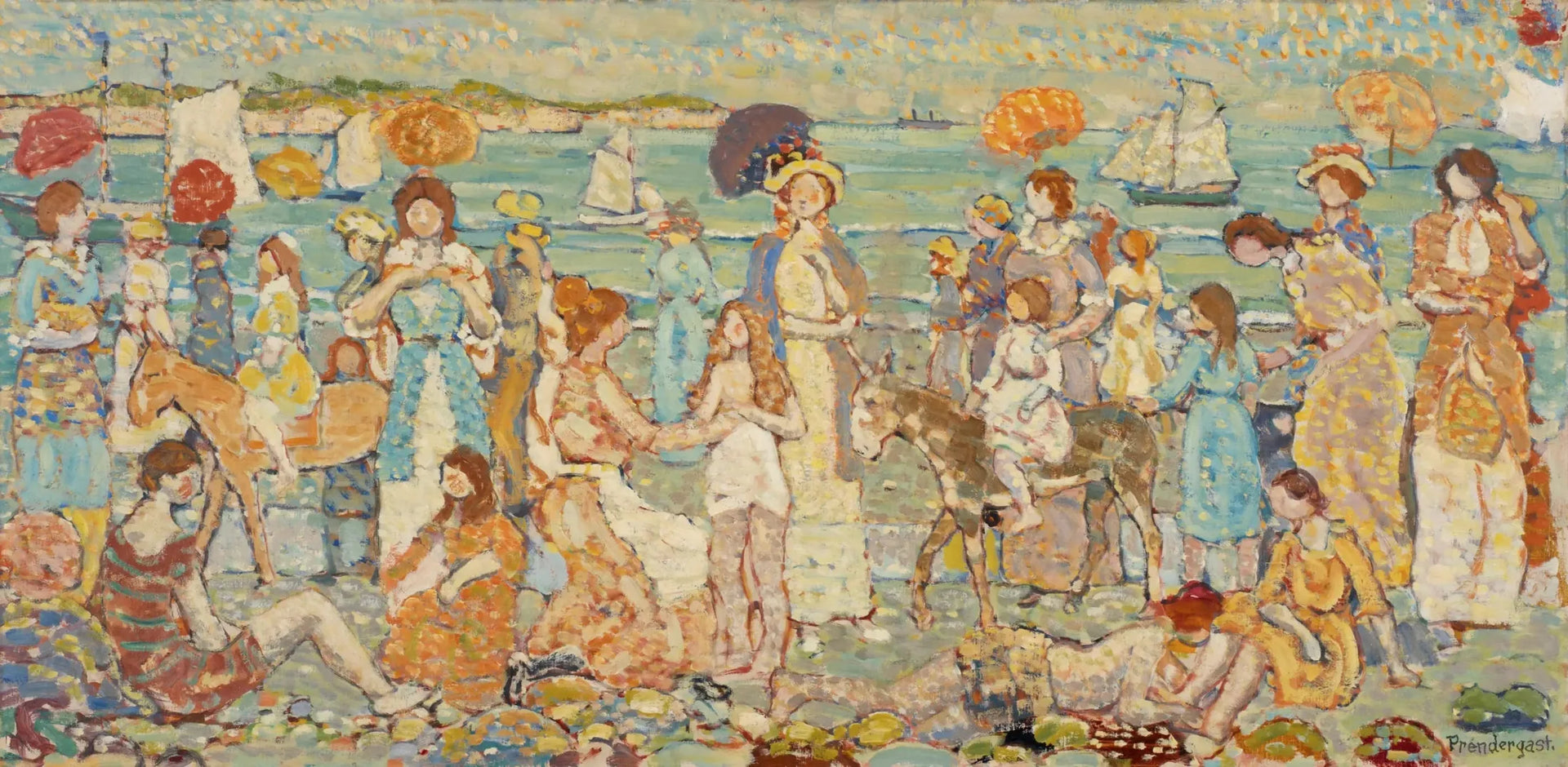 La Plage « N° 3 » - Maurice Prendergast image 1 reproduction de peinture à l’huile