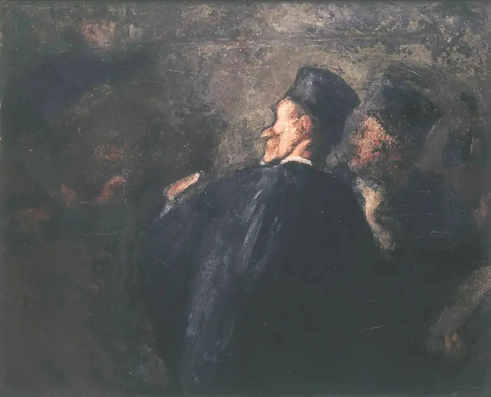 La Plaidoirie - Honoré Daumier image 1 copie de tableau peinte à la main