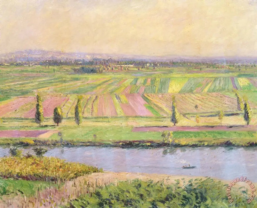 La plaine de Gennevilliers vue des coteaux d'Argenteuil - Gustave Caillebotte