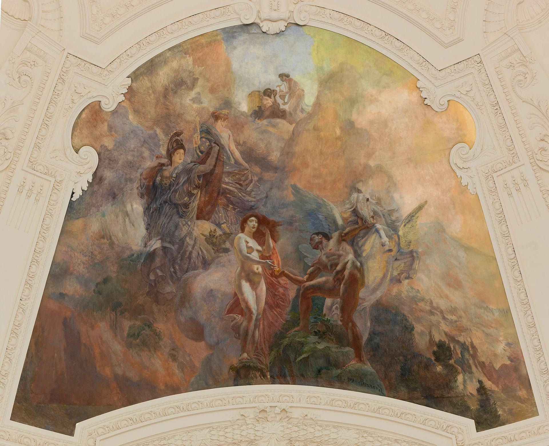 La Plastique ou l'Art antique - Albert Besnard image 1 reproduction de peinture à l’huile