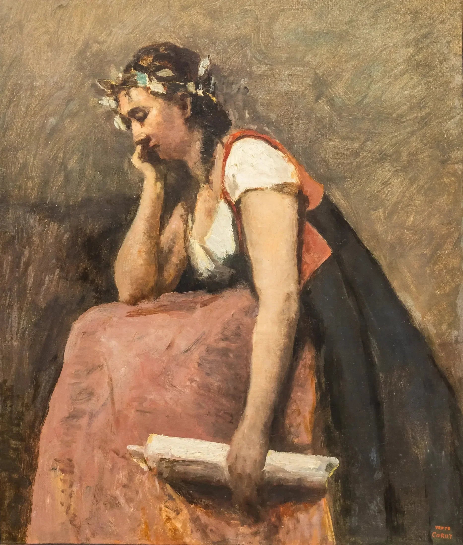 La Poésie - Jean-Baptiste Camille Corot image 1 tableau peint à l’huile sur toile