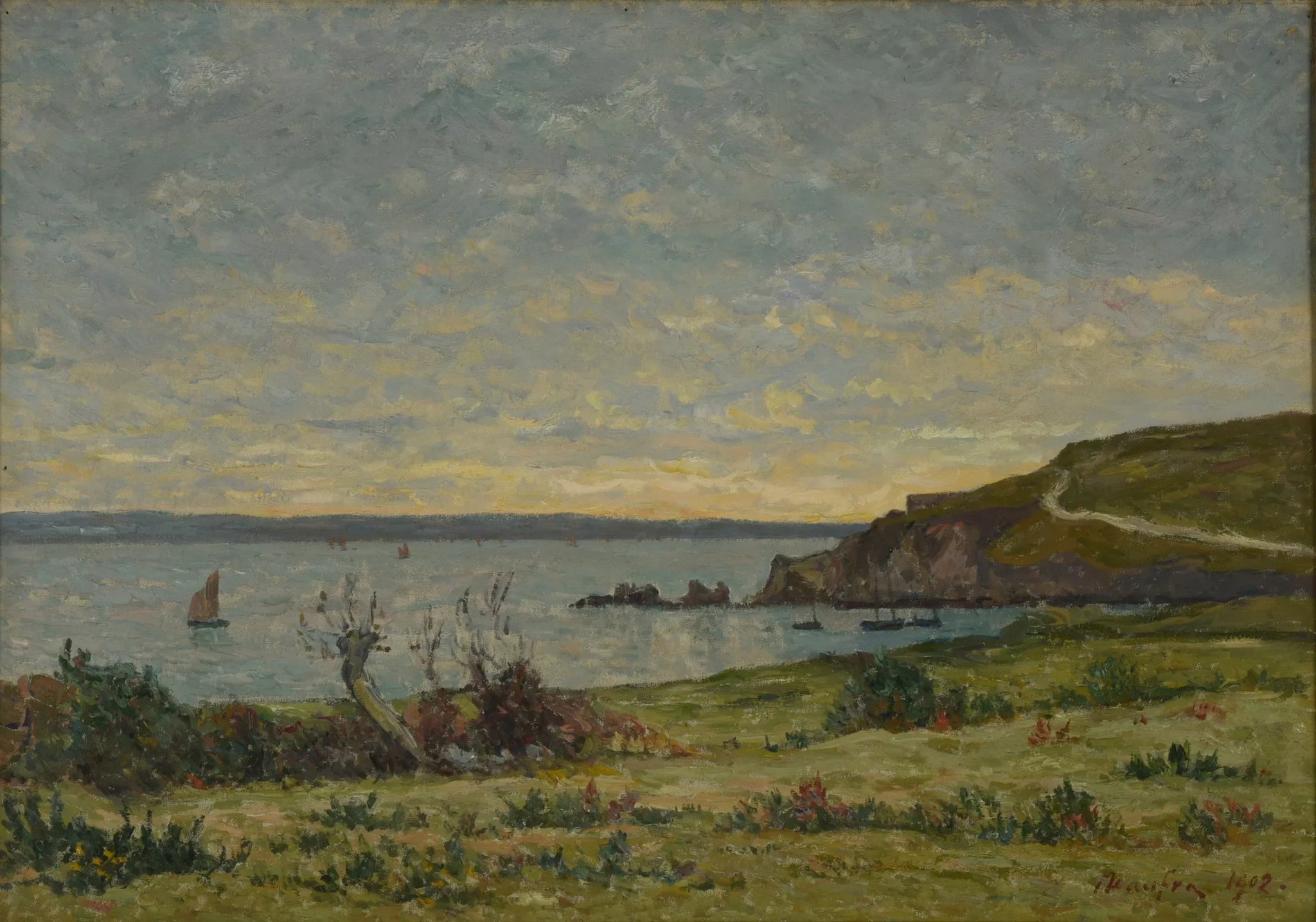 La pointe de Cador (à Morgat) - Maxime Maufra image 1 tableau peint à l’huile sur toile
