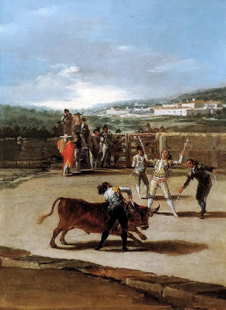 La Pose des banderilles - Francisco de Goya image 1 reproduction réalisée par Alpha Reproduction