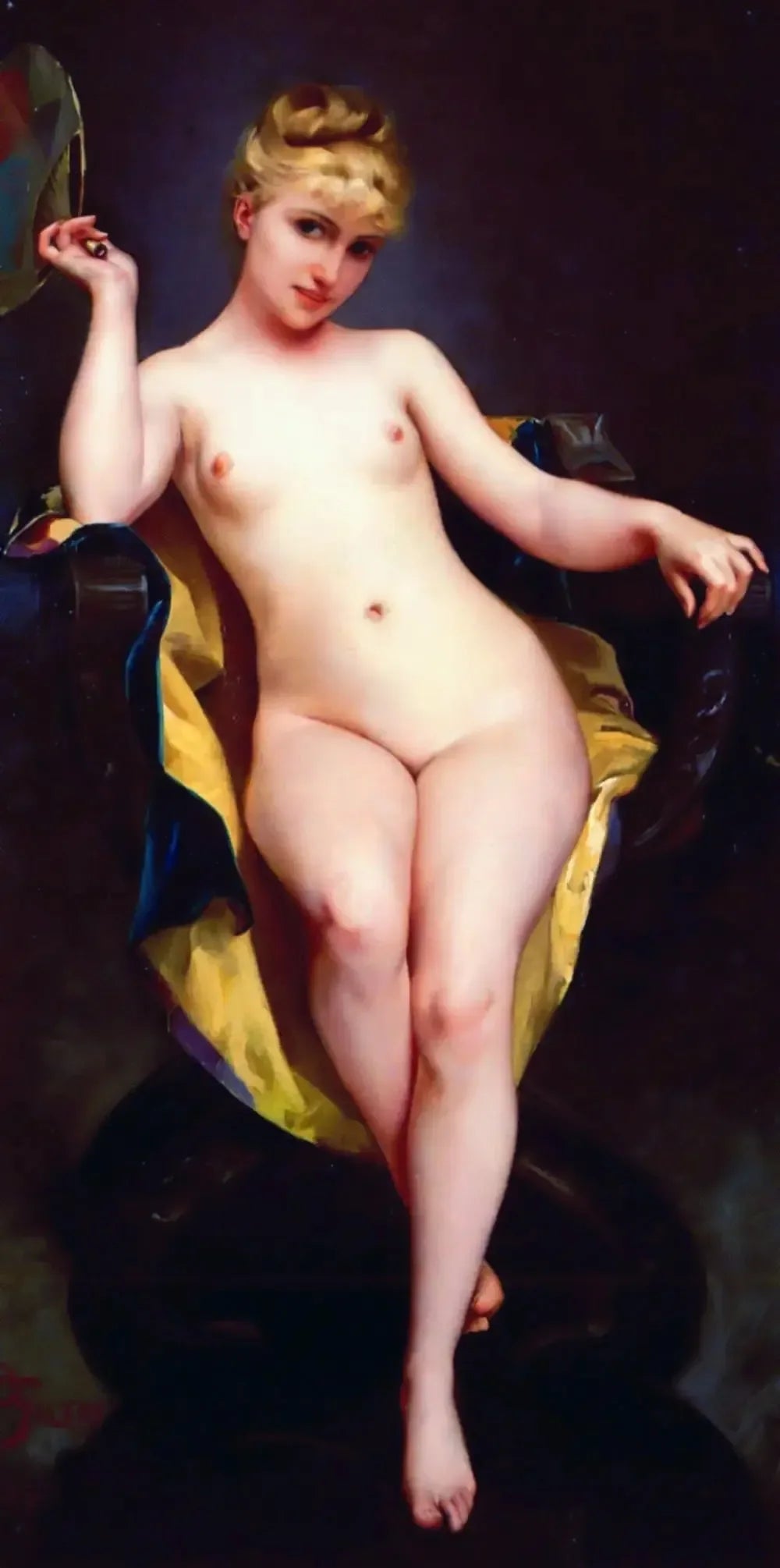La Pose - Luis Ricardo Falero image 1 reproduction réalisée par Alpha Reproduction