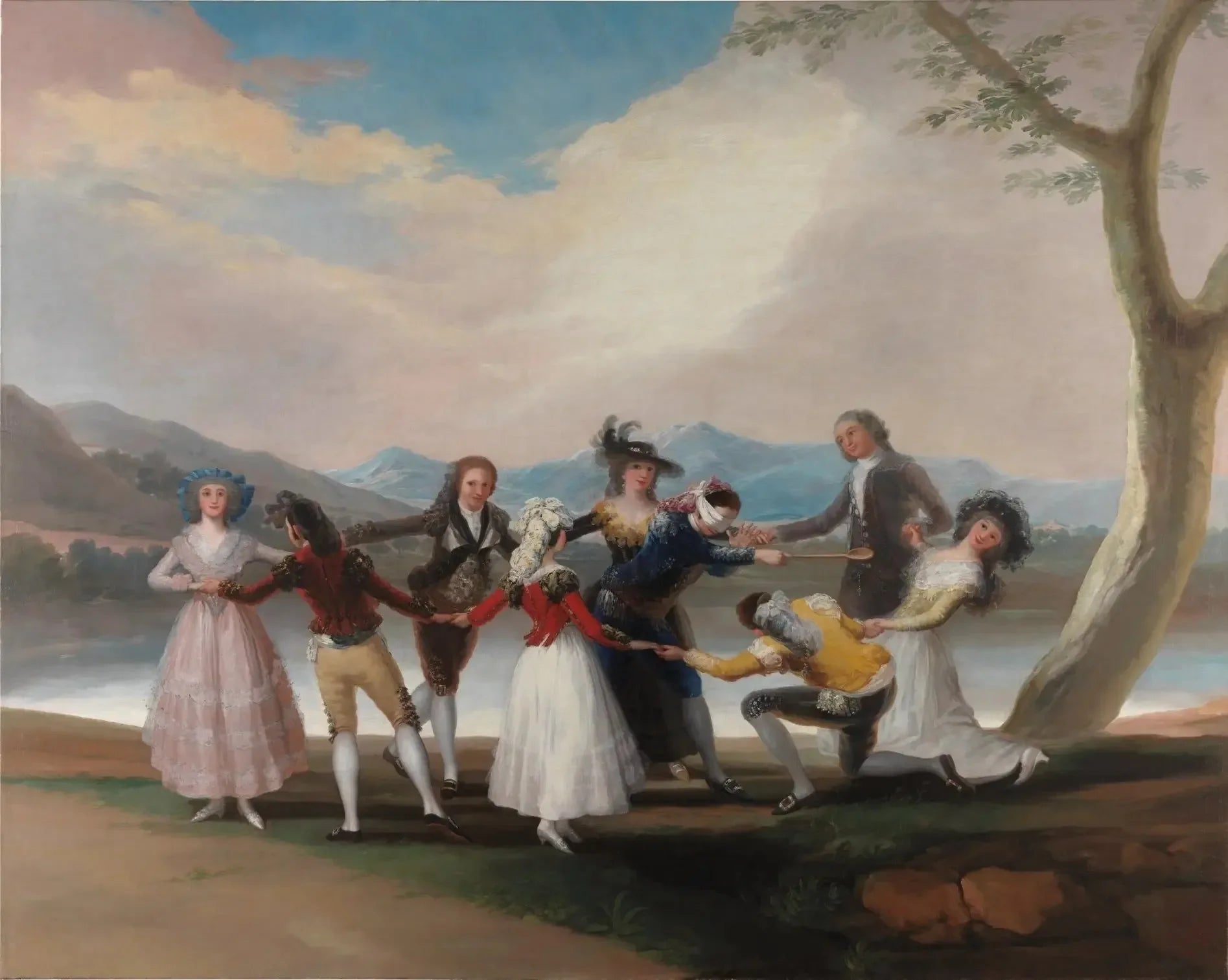 La Poule aveugle - Francisco de Goya image 1 copie de tableau peinte à la main