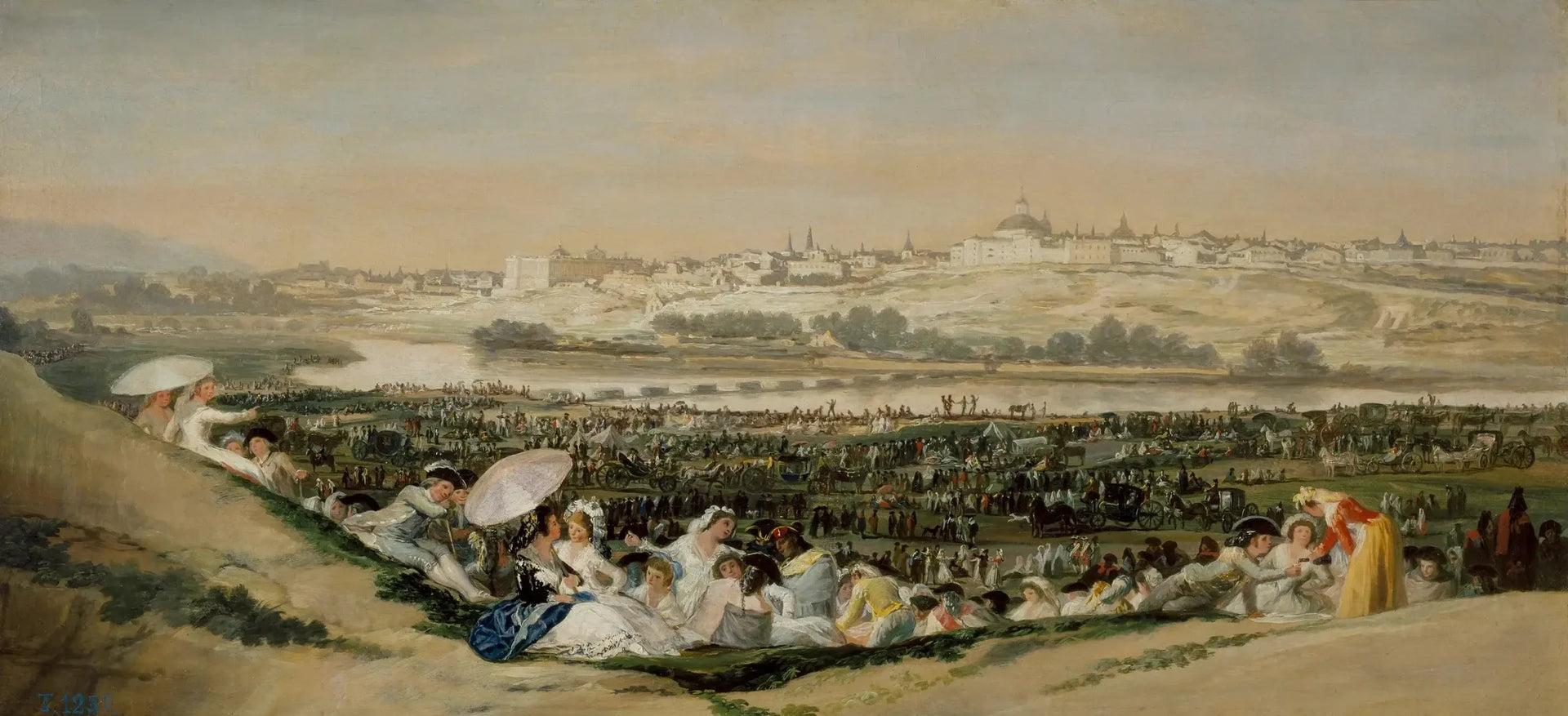 La Prairie de Saint-Isidore - Francisco de Goya image 1 reproduction de peinture à l’huile