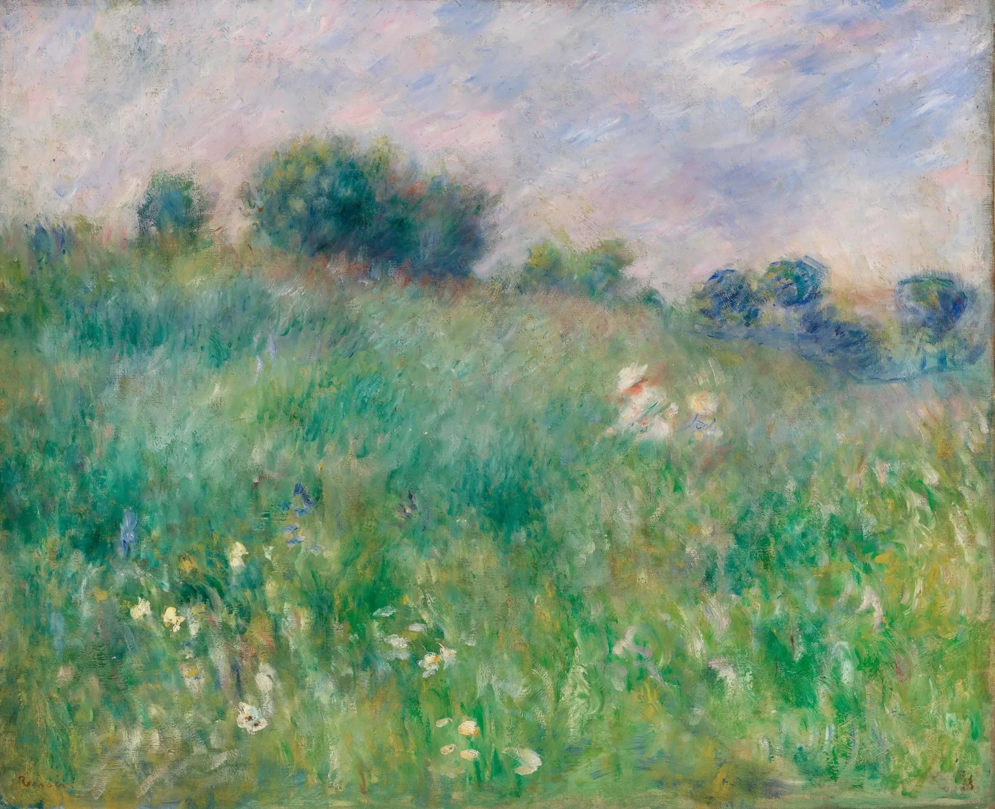 La Prairie - Pierre-Auguste Renoir image 1 copie de tableau peinte à la main