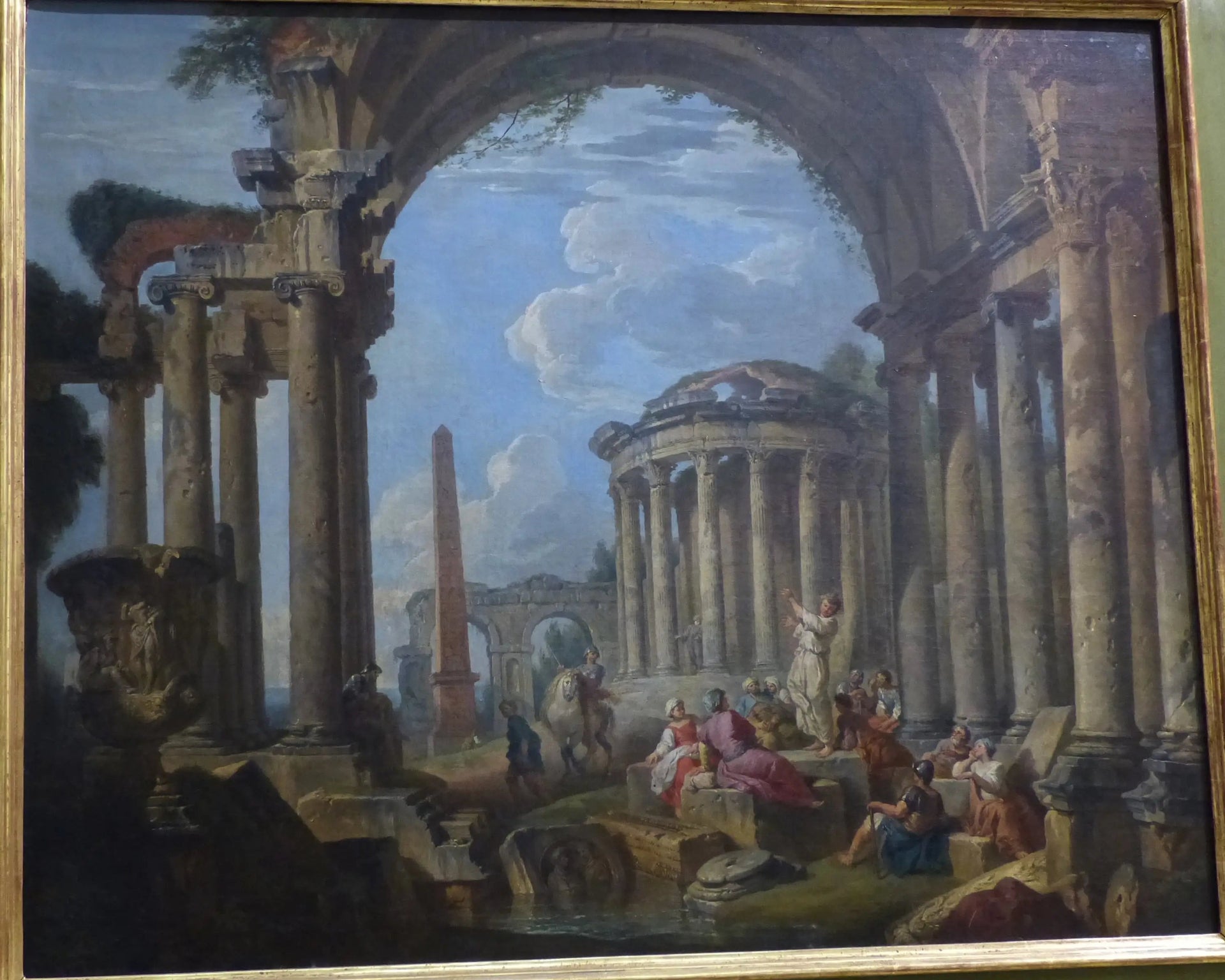 La Prédication dans des ruines antiques - Giovanni Paolo Panini image 1 copie peinte à la main à l’huile