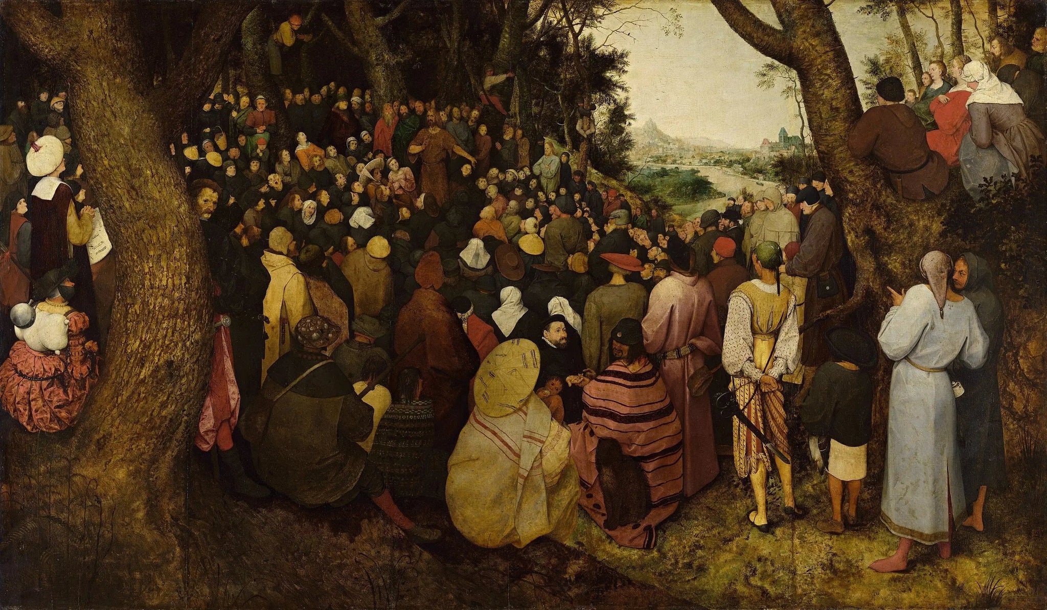 La Prédication de Saint Jean-Baptiste - Pieter Brueghel the Elder image 1 reproduction de peinture à l’huile