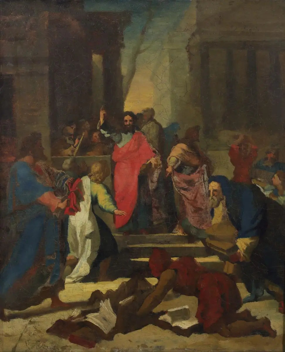 La Prédication de saint Paul à Ephèse - Théodore Géricault image 1 reproduction artisanale de tableau