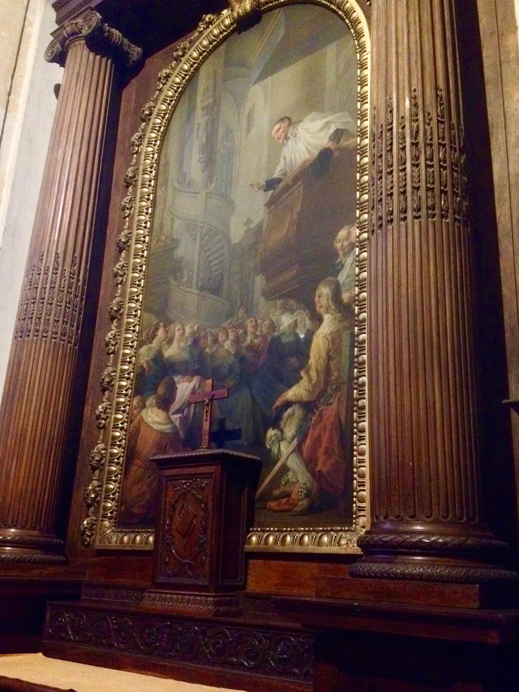 la Prédication de saint Vincent de Paul - Noël Hallé image 1 reproduction d’œuvre d’art à l’huile