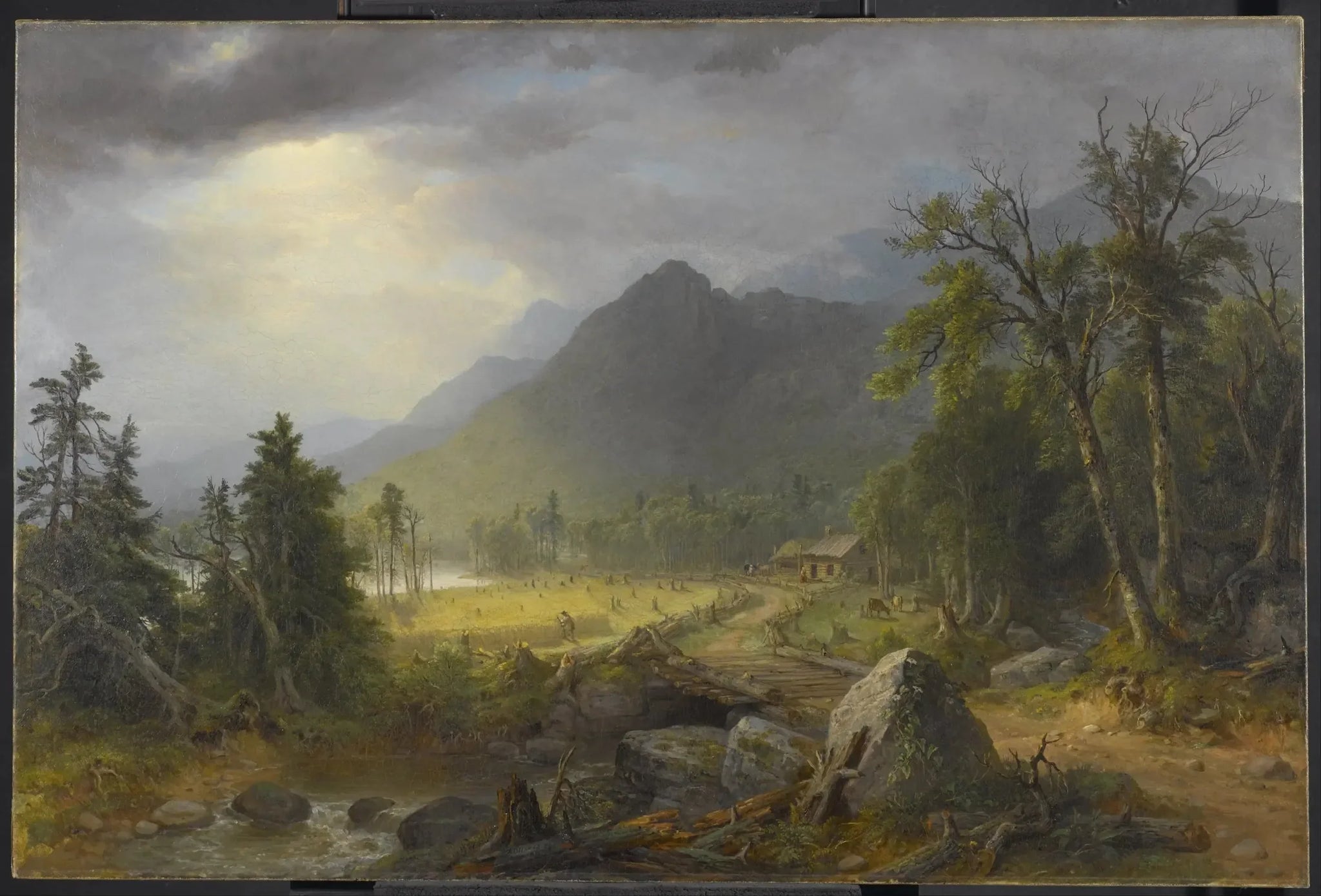 La première récolte dans le désert - Asher Brown Durand image 1 copie de tableau peinte à la main