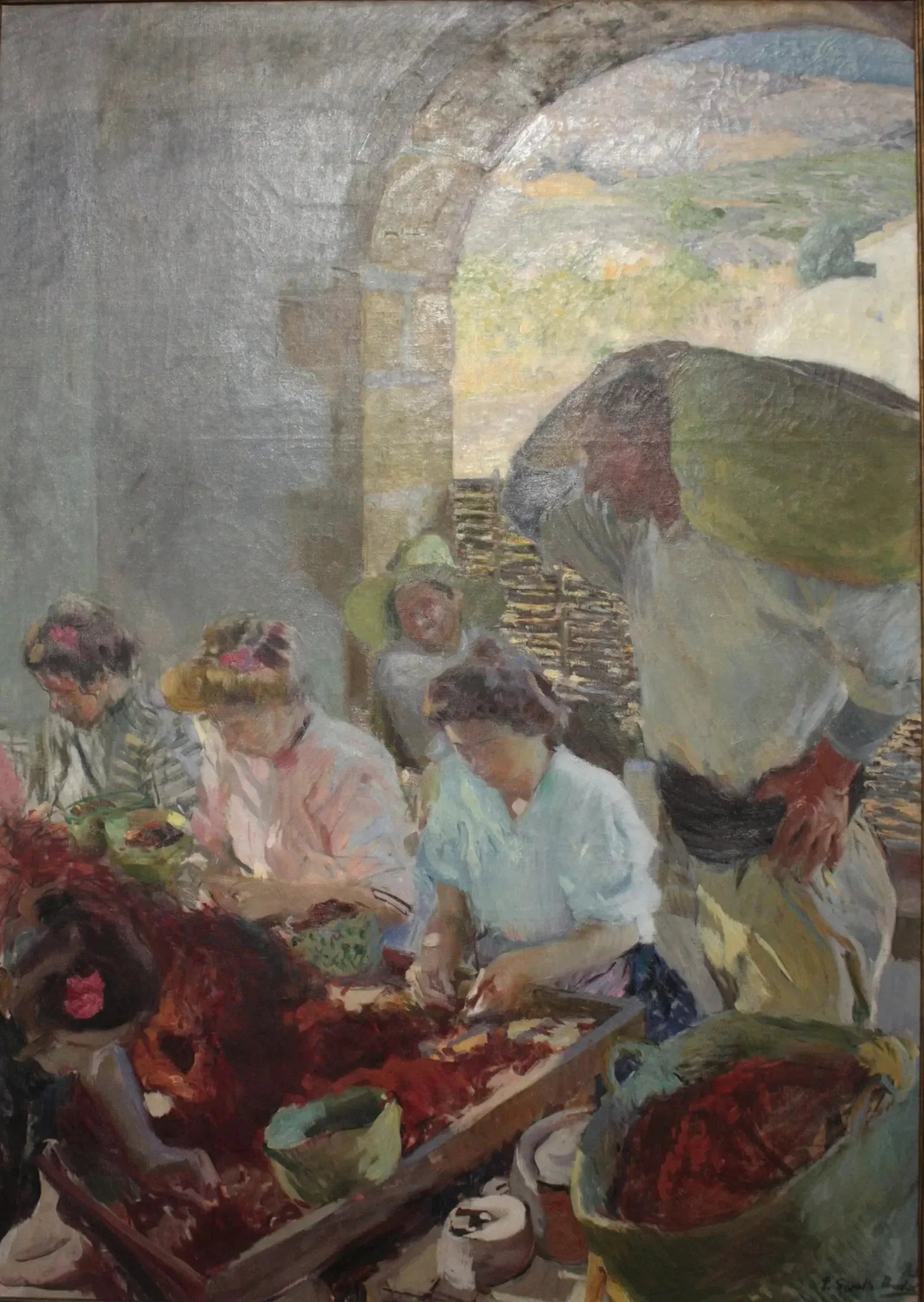 La Préparation des raisins secs - Joaquín Sorolla image 1 reproduction réalisée par Alpha Reproduction