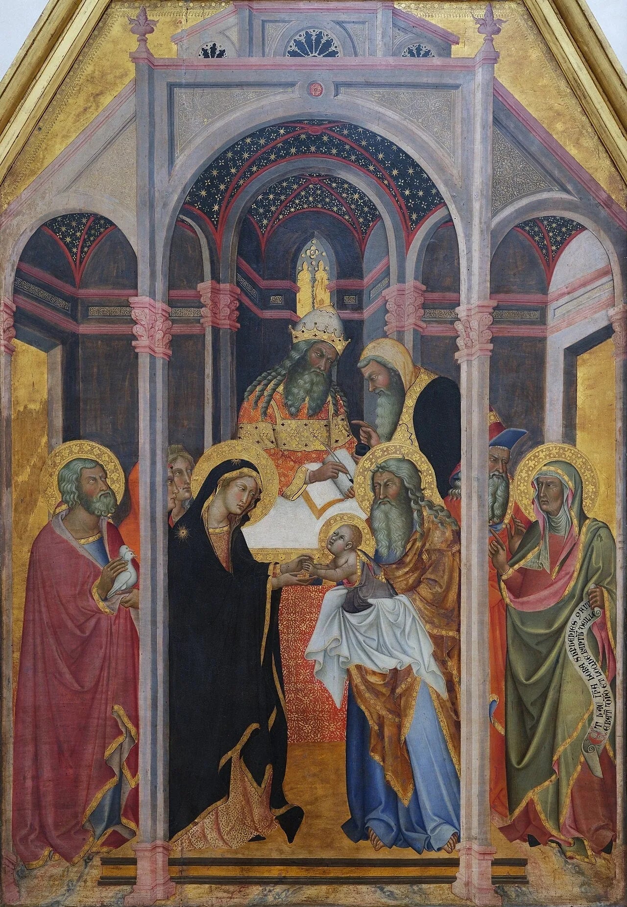 La Présentation au Temple - Bartolo di Fredi image 1 reproduction réalisée par Alpha Reproduction