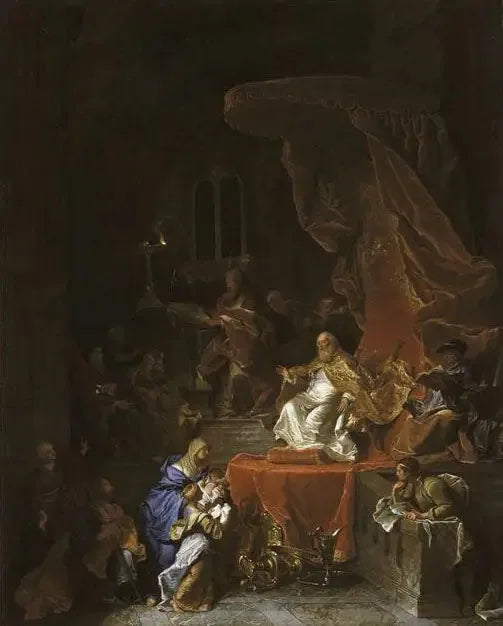La Présentation au temple - Hyacinthe Rigaud image 1 reproduction artisanale de tableau