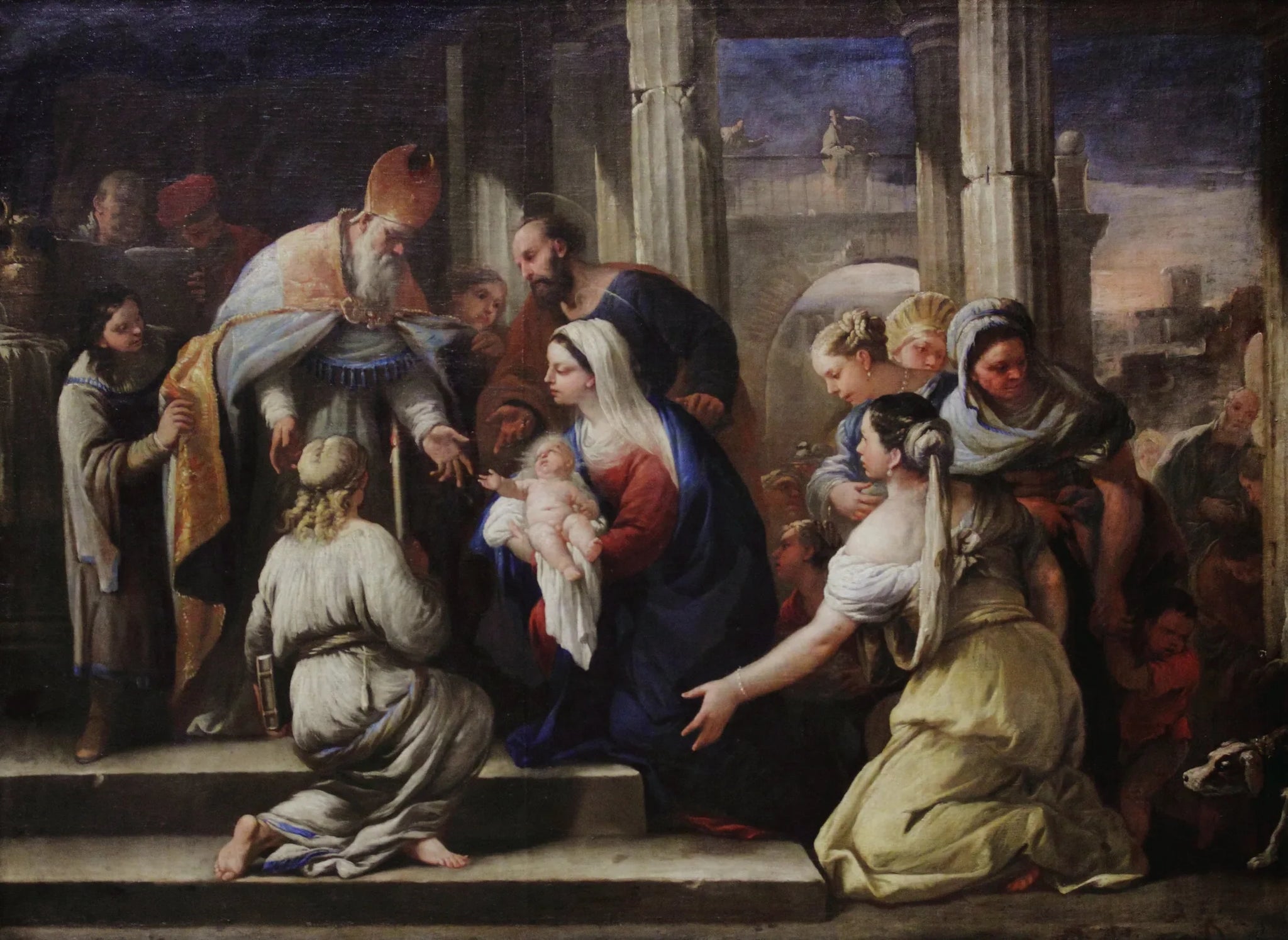 La Présentation au temple - Luca Giordano image 1 reproduction d’œuvre d’art à l’huile