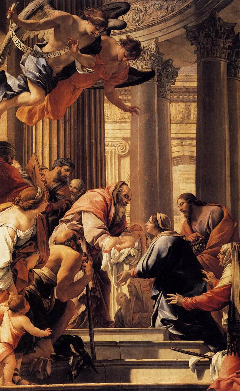 La Présentation au Temple - Simon Vouet image 1 copie peinte à la main à l’huile