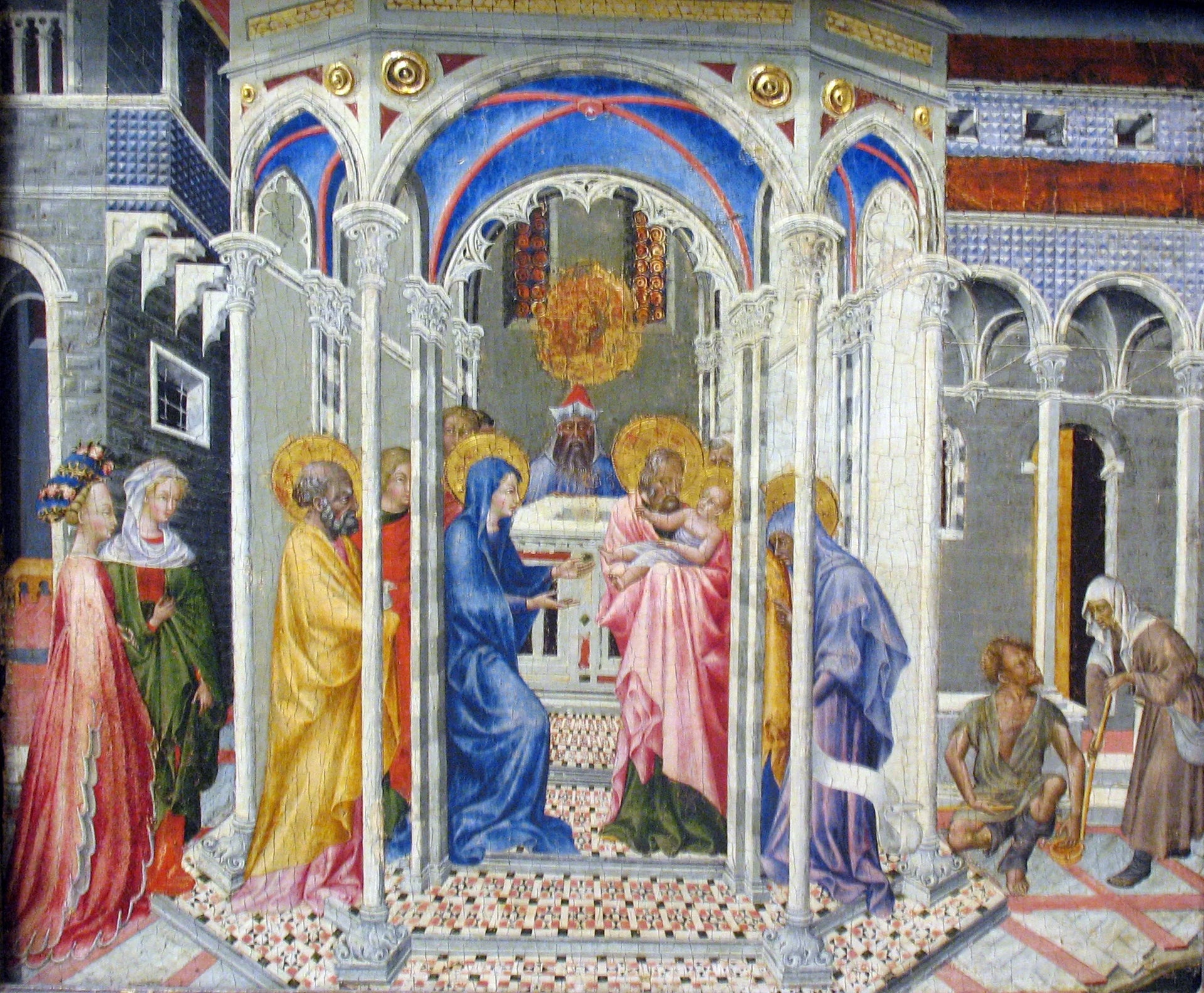 La Présentation de Jésus au Temple - Giovanni di Paolo image 1 copie peinte à la main à l’huile