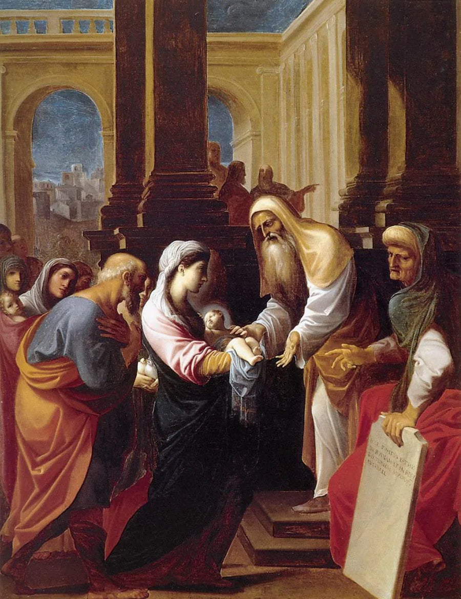 La Présentation de l'Enfant Jésus au Temple - Ludovico Carracci image 1 copie de tableau peinte à la main