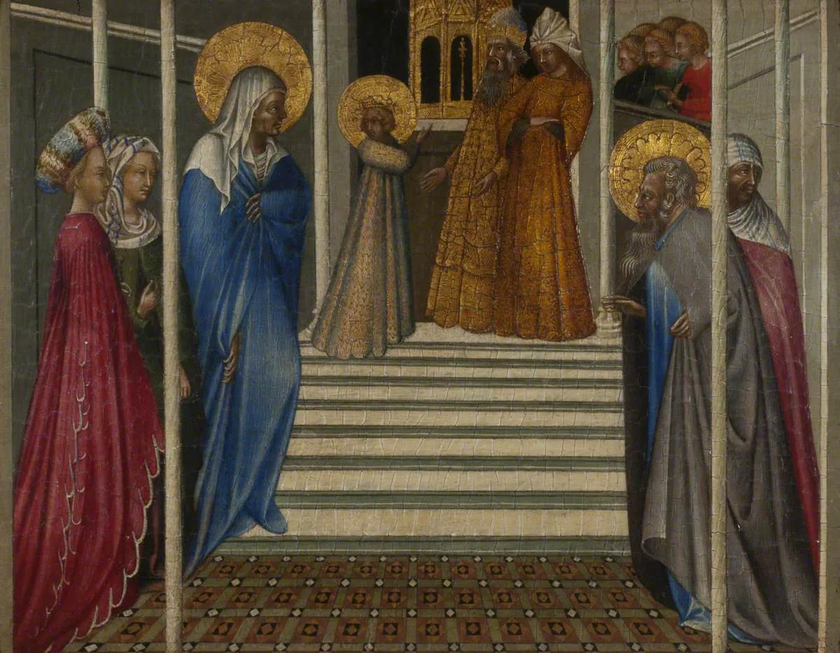 La Présentation de la Vierge - Giovanni di Paolo image 1 copie peinte à la main à l’huile