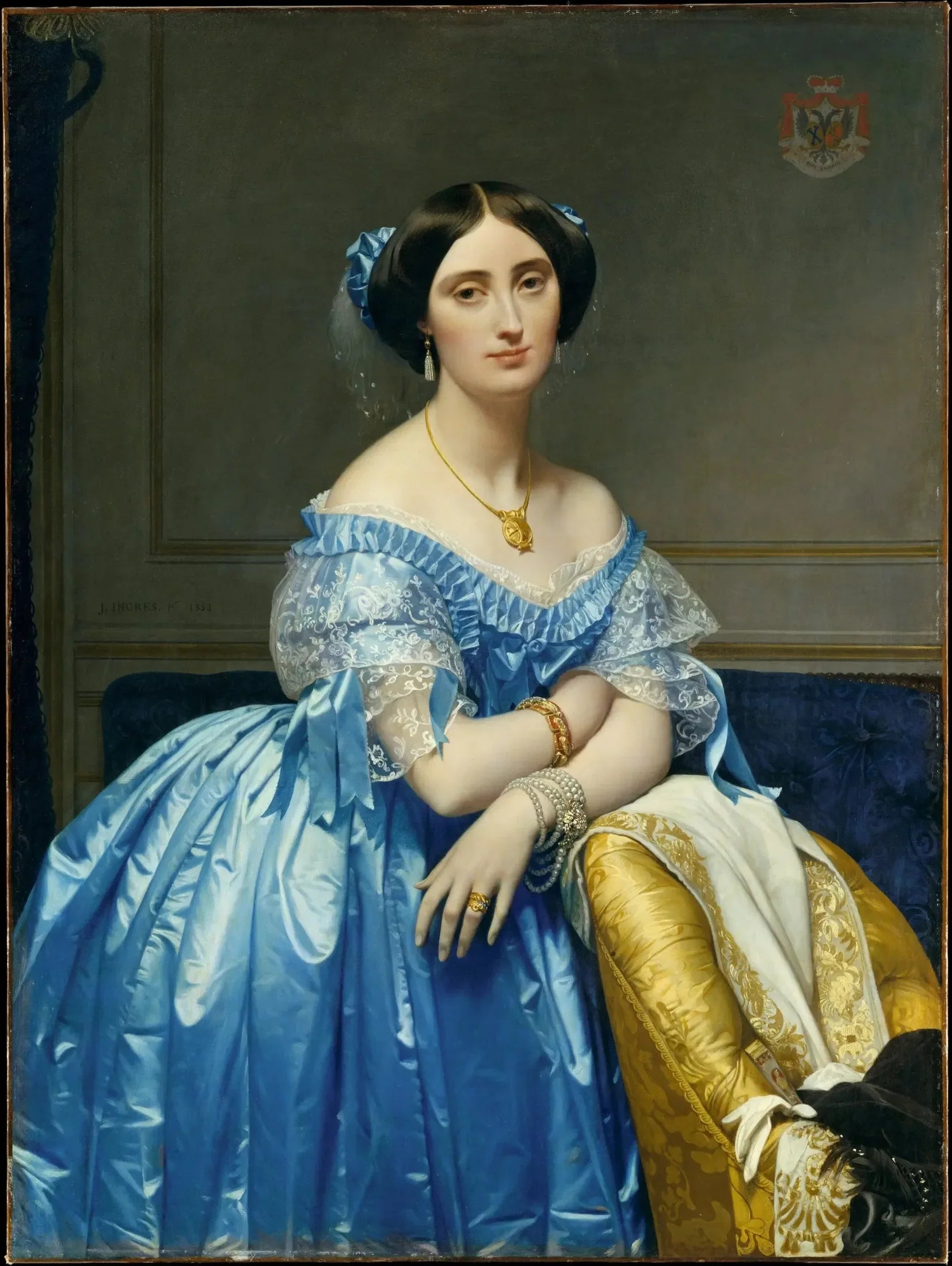 La Princesse de Broglie - Jean-Auguste-Dominique Ingres image 1 tableau peint à l’huile sur toile