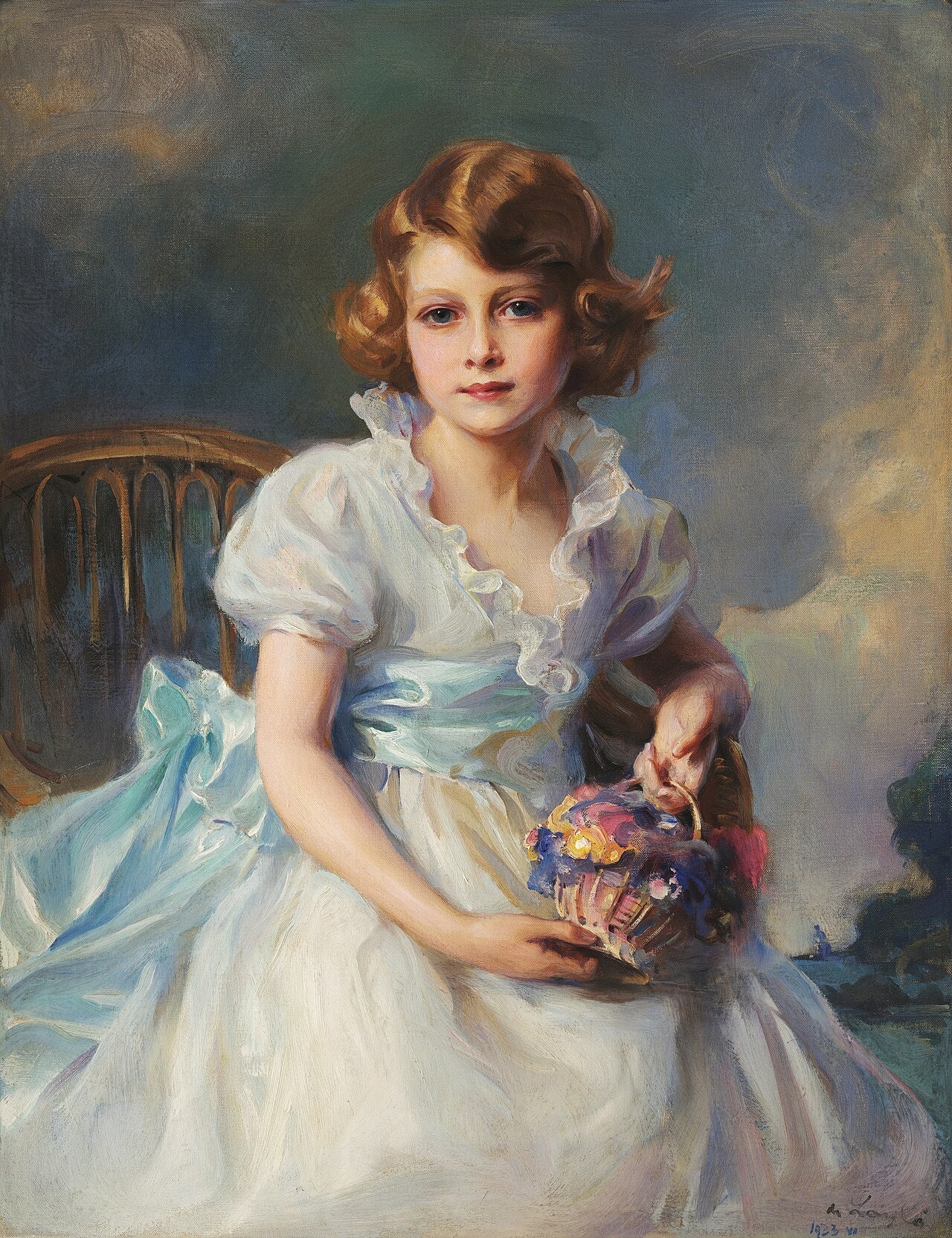 La princesse Elizabeth d'York - Philip de László image 1 reproduction de peinture à l’huile