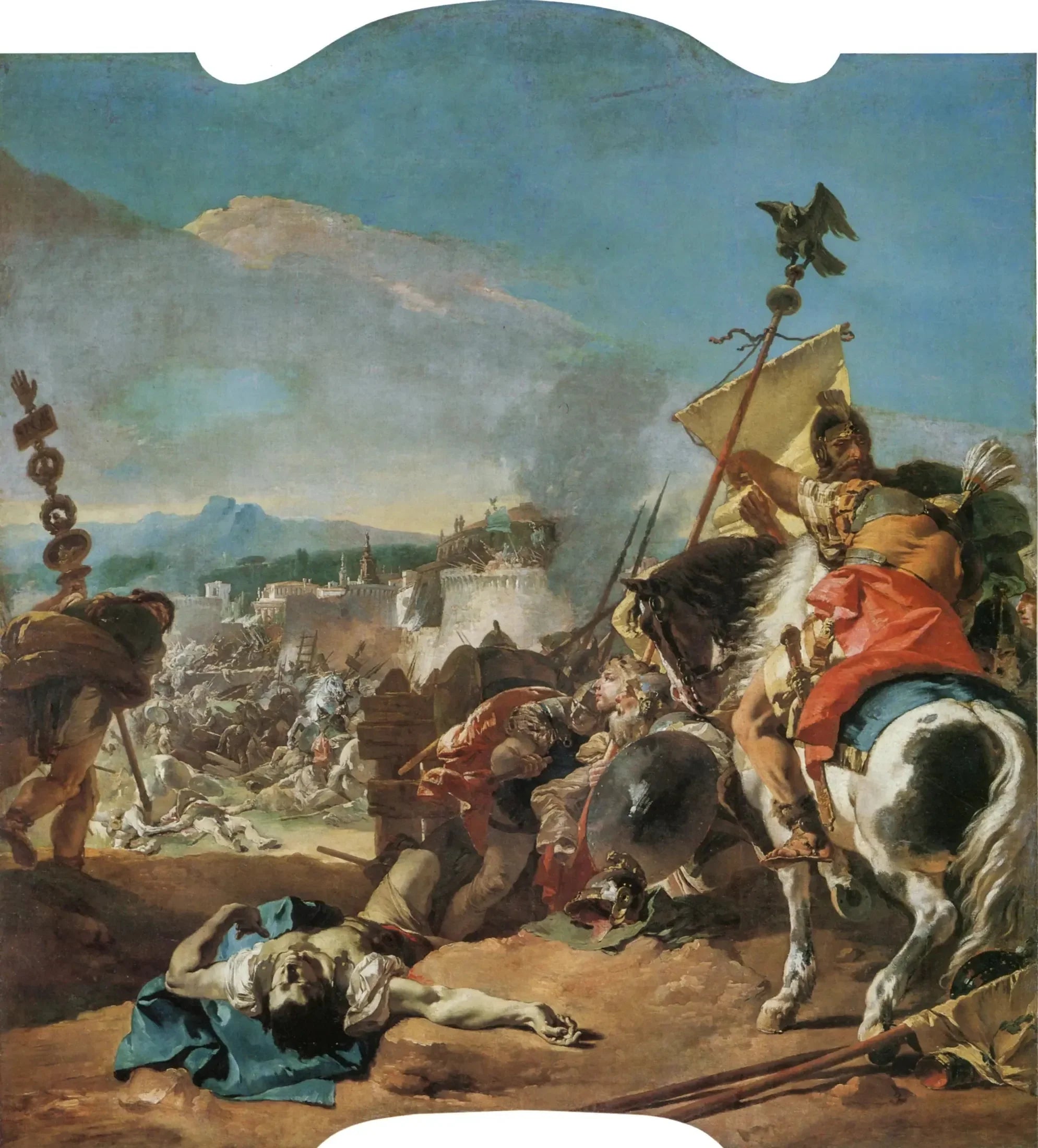 La prise de Carthage - Giovanni Battista Tiepolo image 1 tableau peint à l’huile sur toile