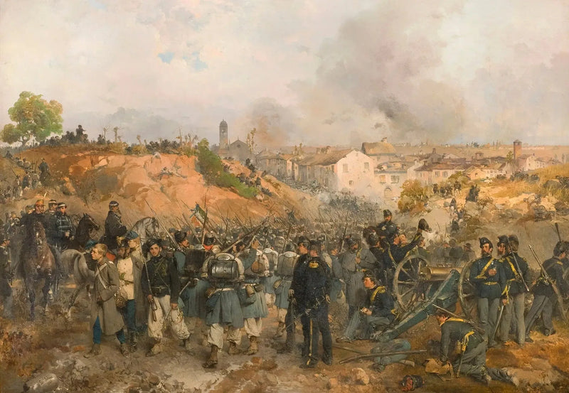 La prise de Palestro le 30 mai 1859 - Gerolamo Induno
