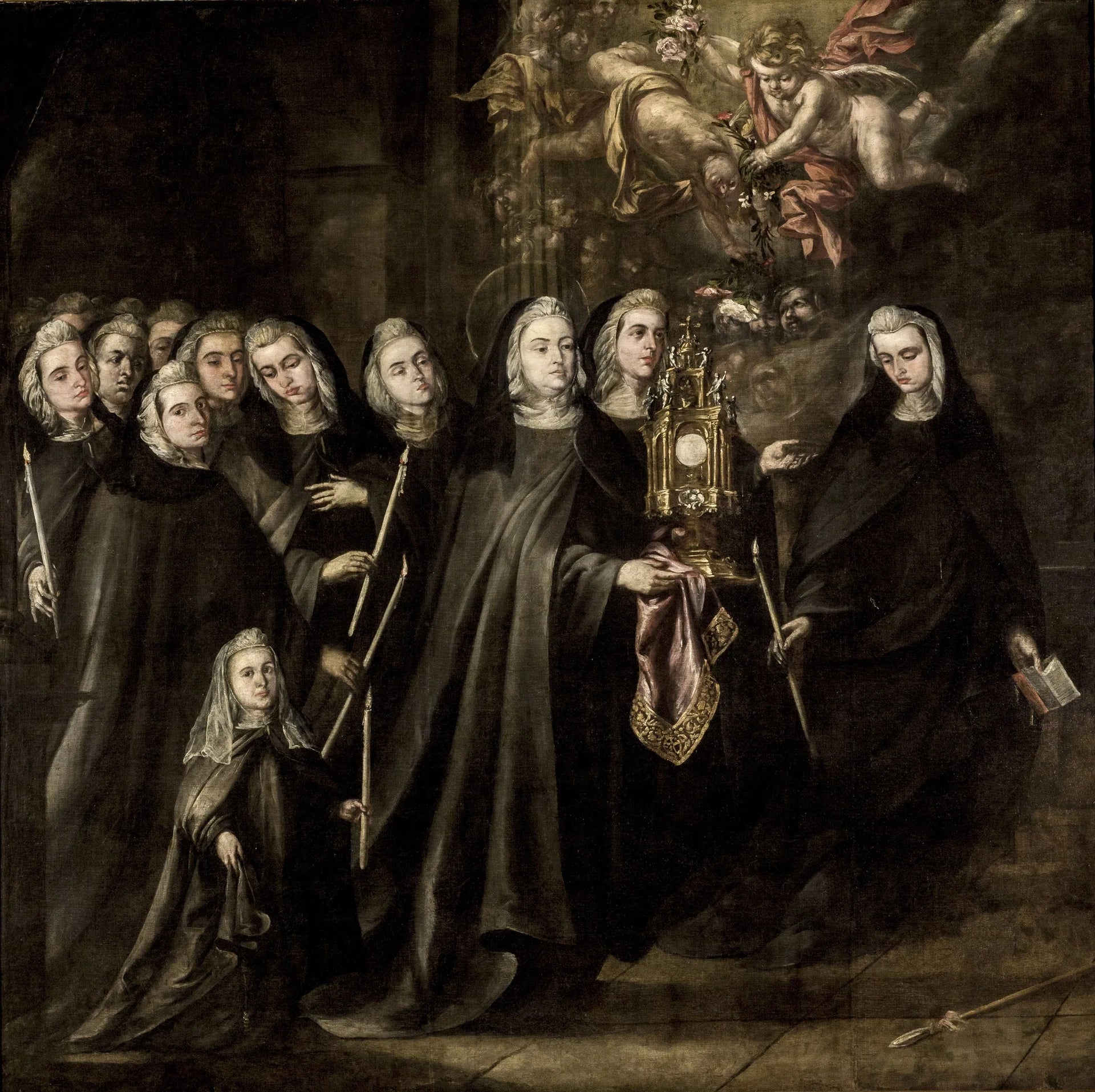 La procesión de Santa Clara de Asís - Juan de Valdés Leal image 1 reproduction artisanale de tableau
