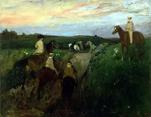 La Promenade à cheval - Edgar Degas image 1 reproduction réalisée par Alpha Reproduction