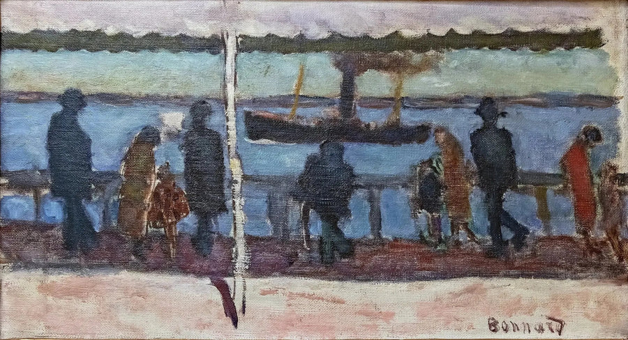 La Promenade au bord de la rivière - Pierre Bonnard